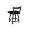 Holland Bar Stool Co 18" Low Back Swivel Vanity Stool, Pewter Finish, Dark Cherry Maple Seat 82118PWDCMpl - alternate 5